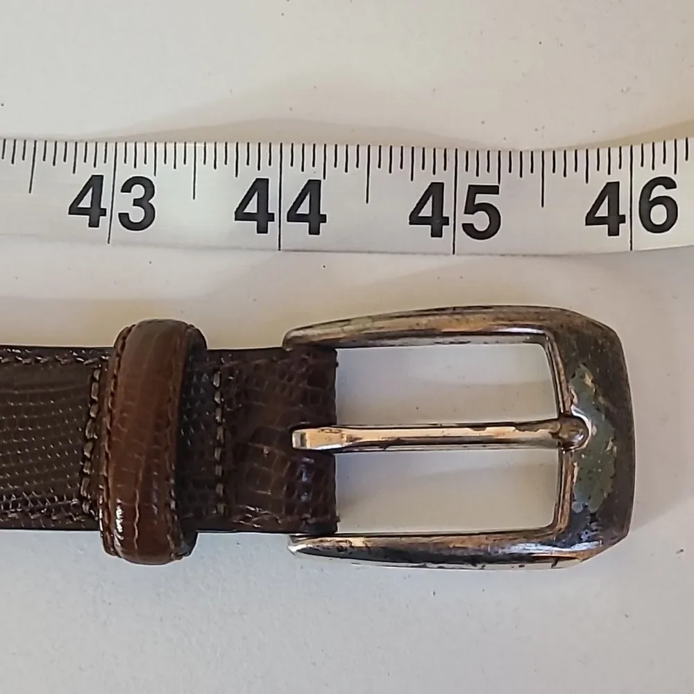 Brighton Dark Brown Braided Woven Leather Belt Men's Size 40